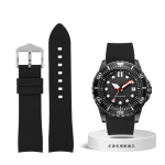 Klassikaline 18mm 20mm 22mm 23mm 24mm pehme silikoonrihm Universaalne k&uuml;&uuml;narnuki kaarega kummipael Spordiks Veekindel Asendus Watch Tarvikud 20mm gray