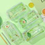 Kawaii pliiatsi&uuml;mbris Avokaado l&auml;bipaistev kinkekooli pliiatsikarp t&uuml;drukute pliiatsikottide koolile Peach Random