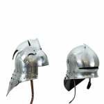 Keskaegne Saksa Sallet kiiver - 18 gabariidiga terasest cosplay, LARP, taasesituse jaoks