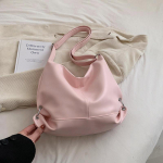 Kotid naistele Uus tekstuur Pehme nahk K&auml;ekotid Suure mahutavusega Roosa Temperament Crossbody &Otilde;lakott Vabaaja Totes