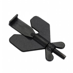 Kaasaskantav hotelli ukselukk Live Alone Self-Defense Door Stop Travel Vargusvastane Uksekork Lapsekindel ukselukk Ohutus Kodu riiv must