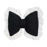 Kaarekujuline padi, volangidega pitsdekoor, kohev PP-puuvillat&auml;idis, p&uuml;hadeaegne elegants ja romantika, padi, voodi, diivan, autoistme kaunistus, kaaslasepadi valge