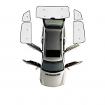 T&auml;ielikult katvad p&auml;ikesevarjud Jeep Grand Cherokee WK2 2011-2024 auto tagumise k&uuml;ljeakna esiklaasi UV-kaitsekatted p&auml;ikesesirmi tarvik