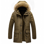 Suures suuruses 7XL Paks soe talveparka meeste fliis kapuutsiga meeste talvejope mantel Military Cargo jakid meeste &uuml;lem&otilde;&otilde;t 6XL 7XL L kohv