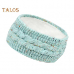 Talvine peapael naiste udune fliisvoodriga k&otilde;rvasoojendaja kaabel koo paks soe heegeldatud peapael &uuml;hev&auml;rviline kuduv juuksepael roheline