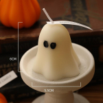 Halloween Horror Ghost k&uuml;&uuml;nla silikoonvormid DIY k&auml;sitsi valmistatud seebist kipsist aroomik&uuml;&uuml;nlad hallitusseente kodukaunistamise tarvikud 1PCS