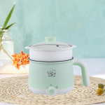 Mini Pot Nonstick Noodles Cooker Electric Skillet for Steak Eggs without steamer without steamer