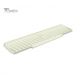 Segisti valamu pritsmekaitse silikoonist &auml;ravoolumatt k&ouml;&ouml;givalamu libisemisvastasele veekogumispadjale triibuliste soontega hall