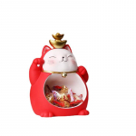Loov Joonisfilm V&otilde;tmehoidja &Otilde;nnekass Ehted Elutuba Sissep&auml;&auml;s Lauaplaat Avamine Kingitus Kodu Vaik Dekoratsioon Lucky Cat - Red