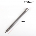 1 tk k&otilde;vasulamist kivinikerdamise peitel K&otilde;rge k&otilde;vadusega T&auml;psed l&otilde;iked Siledad jooned T&ouml;&ouml;riist K&auml;sitsi meislitud betoonist terasest peitel 250mm Pointed Head