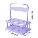 Kokkupandav joogikandja 6 pudelit &otilde;llepudeli kandja k&auml;epidemega Korduvkasutatav &otilde;llekoguja joogin&otilde;u pikniku grillimiseks lilla