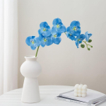 Phalaenopsis Kunstlill Elutoa Kaunistus Lillekimp K&otilde;rgeklassiline Kerge Luksus Laua Kaunistuslill Lilleplahvatus Lillekimp 8 pcs gray