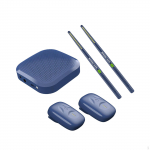with Drumsticks, Electric Set, Somatosensory Drum Kits, Electronic Portable Set Blue professional