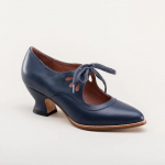 Retro Mary Jane kingad Naine Vintage paeltega madala kontsaga kleit Zapatos Daamid Br&auml;ndi disain Liblika tiib Derby kingad Pluss suurus 38 tumesinine