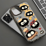 Mobiiltelefoni&uuml;mbrised iPhone 11 13 15 Pro Max 12 14 Pro Max &uuml;mbrisele iPhone 16 15 Plus 13 Pro 12 j&auml;&auml;tunud tekstuuriga maalitud koomiksililled iPhone 11 valge
