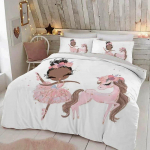 Armas Printsessi laste voodipesukomplekt 150x200 Lossi tekikott padjap&uuml;&uuml;r Voodikate T&uuml;drukutele Twin Single Suurus Tekikate 240x220 135X200cm-2pcs