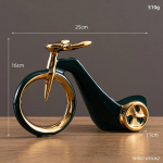 Lihtne keraamiline jalgratta veinihoidja k&auml;sit&ouml;&ouml; disain Tipptasemel kontori veinikapi kaunistus kaasaegne veinihoidja kaasaegne kodukaunistus