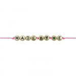 165 perles - ronds lettres - dor&eacute;