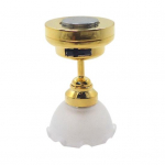 Youshengi minituled 1:12 skaalalist LED-laevalgustit l&uuml;litiga metallist alusega realistlikud patareitoitega minivalgustid B