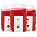 300 pompons rouges