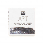 Peinture Aquarelle m&eacute;tallique 1/2 godet - Noir perle