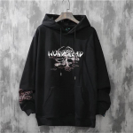 Naiste kevadine ja s&uuml;gisene &uuml;hekihiline kapuutsiga spordipullover kirjaga tr&uuml;kitud pikkade varrukatega pullover etnilise stiili pluss suuruses kapuutsiga dressipluus XXXL