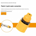 Plastist 3-suunaline veepistik autopesup&uuml;stoli ja voolikuotsiku jaoks