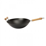 School of Wok: Dexam &Eacute;cole de Wok non collant, wok &agrave; fond plat, 36 cm, 14 pouces