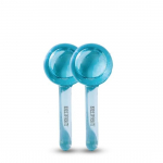 House Of Beauty Ice Globes, Cooling Crystal Roller Balls with Handle, Facial Massage Tools for Face and Neck Eye circle (Blue, 2 Pieces)