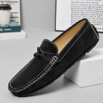 Meeste Vabaaja Nahast Kingad Kerged Loafersid Mokassiinid Slip-on Mugavad S&otilde;idukingad 39 must