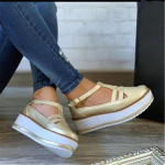 Kuum M&uuml;&uuml;k v&auml;ljal&otilde;igatud Naiste Sandaalid Pandlaga Rihm Karvkangas Suvekingad Chaussures Femme Platvormiga Sandaalid Kingad Mood 4 kollane