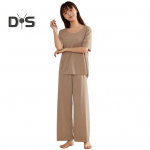 Naiste j&auml;&auml;siidist pidžaamakomplekt l&uuml;hikeste varrukatega top laiade s&auml;&auml;rtega p&uuml;ksid magamisr&otilde;ivaste komplekt suvine &uuml;li&otilde;huke kaheosaline vabaaja &ouml;&ouml;r&otilde;ivastus L