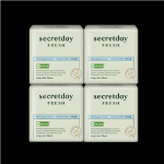 Secretday V&auml;rske Orgaaniline Vegan H&uuml;gieenisideme 4 tk Pakk Valige 1 5st (Pikk silmapliiats/V&auml;ike/Keskmine/Suur/Super pikk &ouml;&ouml;bimisega) Longliner 20P * 4 packs