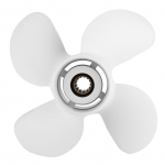 Meremootori p&auml;ramootori propeller 4 labaga 10 38x13in RH alumiiniumsulam sobib Yamaha 25?60 hj mootor