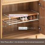 40&ndash;65 cm &uuml;lest&otilde;stetav kingariiul, ruumis&auml;&auml;stlik mitmeotstarbeline rippuv korv mitmesuguste kingade jaoks, kodur&auml;tikute hoiustamisriiulid 1PCS