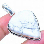 Natural Howlite Jasper Gemstone 925 Sterling Silver Gift Pendant 2.29 y6v19