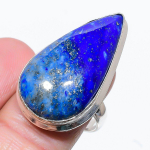 Lapis Lazuli Handmade 925 Sterling Silver Gift Jewelry Ring Size 9 t5z29