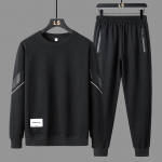 8XL Plus Size 2023 Uus meeste vabaaja kapuutsiga &uuml;likond Crewneck kapuutsiga p&uuml;ksid meeste spordir&otilde;ivad kaheosaline komplekt 2XL