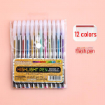 Helendav liivakell h&otilde;bedane pastapliiats: P&auml;rlmutterl&auml;ikega v&auml;rvimuutev marker fluorestseeruvate m&auml;rkmete tegemiseks