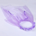 Moodne 2 kihiline loor Laste vibu peakatted juuste aksessuaarid valge