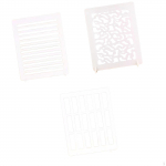 3Pcs Light and Shadow Boards Sturdy Multifunctional Easy to Use Accessories PVC for Food Make up Style A