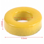 T37-6 Rauast pulbris&uuml;damikud 9.5*5.2*3.3Mm Al3.0Nh/N2 8.5Uo Ferriit Toroids&uuml;damik