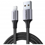 Kabel Lightning Do Usb Ugreen 2.4A Us199, 1.5M (Czarny)