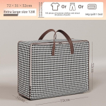 Suure mahutavusega kolimiskotid, riiete hoiukotid, tekid, reisikotid, kodune organiseerimine, tolmukindlad veekindlad kotid 120L must