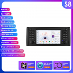 Hizpo Intelligent 8GB 128GB AI H&auml;&auml;ljuhtimisega 2 Din Android Auto Raadio BMW 5 E39 1995 - 2003 E53 X5 M5 Carplay 4G Net Autole Multimeedia GPS 2din Autoraadio S8 8Core 8G 128G AI