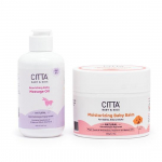 CITTA Nourishing Baby Massage oil for new born & Moisturizing Baby Balm Pack of 2-200 ml, 200 gm