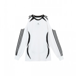 Adidas Originals Adilenium Hooaeg 4 Teamgeist Moodne S&auml;rk Lahtine Vabaaja &Otilde;lalt Langenud Pikkade Varrukatega T-s&auml;rk Naiste T-s&auml;rgid KE9797 M