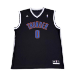 Adidas X NBA koost&ouml;&ouml; Oklahoma City Thunder Russell Westbrook 0 V-kaelaga moespordi varrukateta korvpallivorm 7818A-3NR-FKG1071 2XL blue