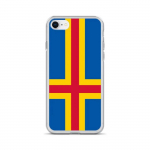 Coque iPhone 6 Plus - PIXELFORMA - Drapeau d'aland - Silikoonist supp - Protection compl&egrave;re - L&eacute;g&egrave;re