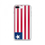 Coque iPhone &ndash; Drapeau Liberia &ndash; iPhone 7 Plus &ndash; Supp &ndash; Mitmev&auml;rviline &ndash; L&auml;bipaistev silikoon